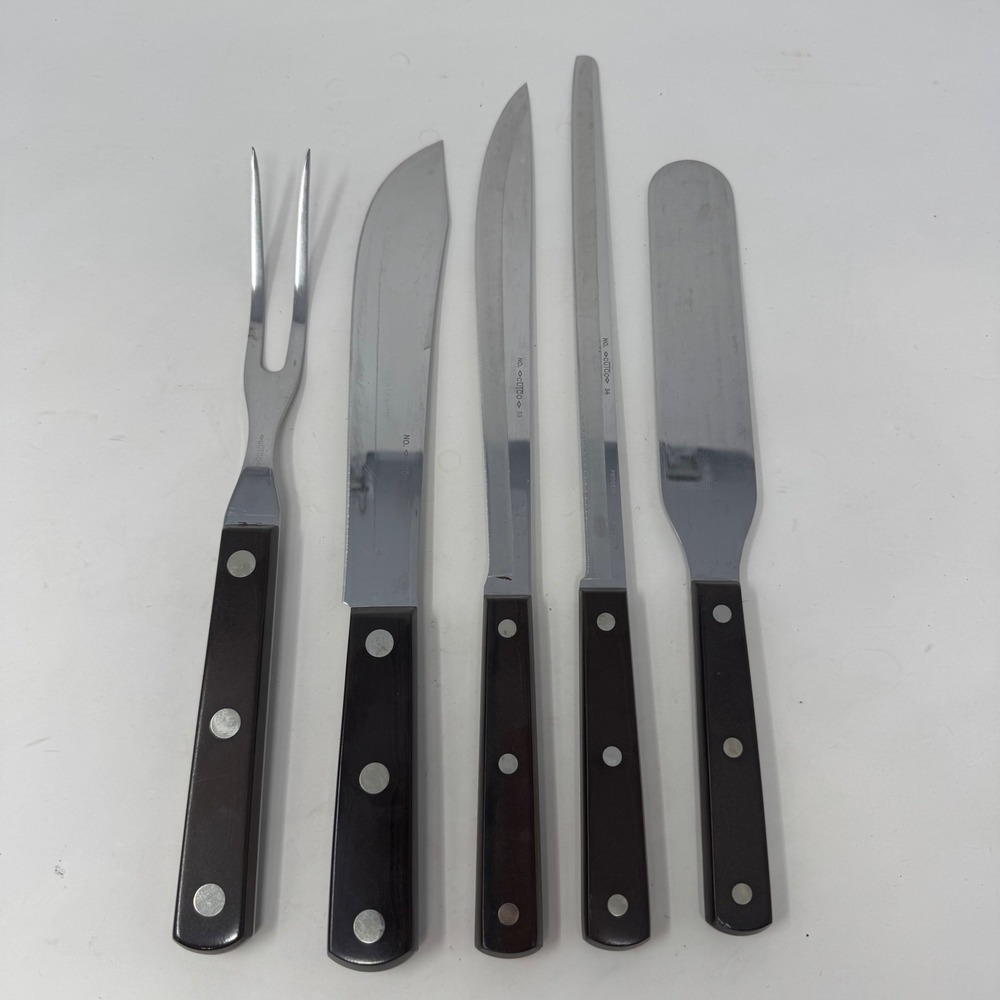 Vintage Cutco 5 Piece Carving Knife Set 32 33 34 37 38 Newly Sharpened by Cutco
